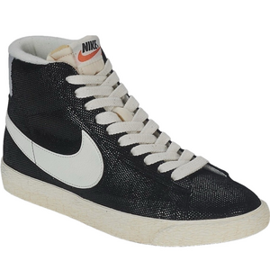 Nike Blazer Mid Vintage Sneaker Textured Black Shimmer